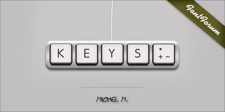 Keys PC Deutsch Font preview